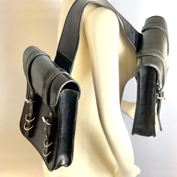 handmade leather saddlebags